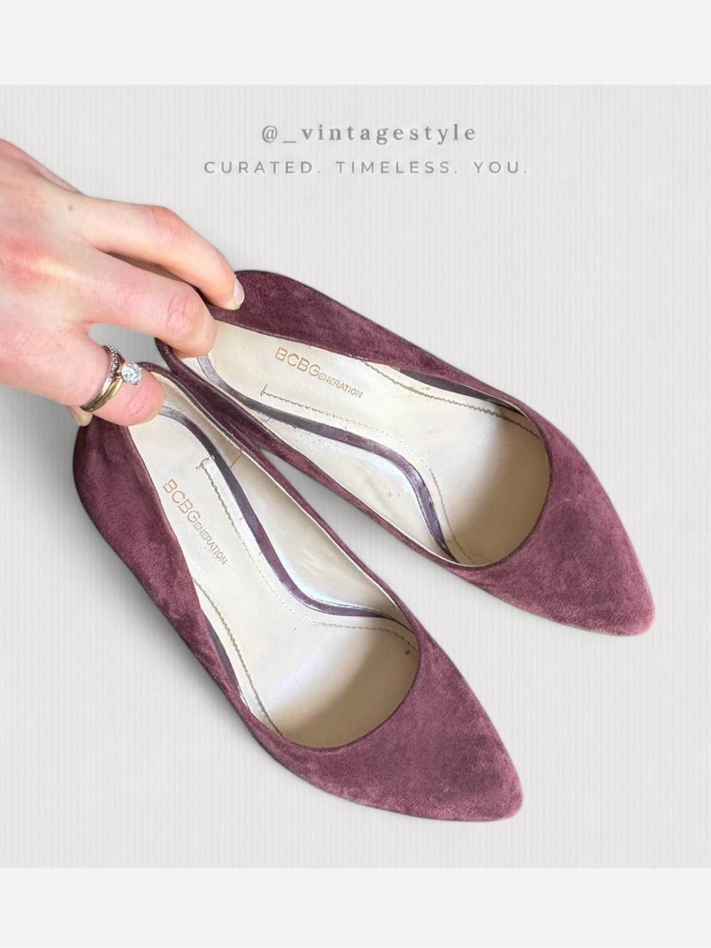 BCBG pink suede pink